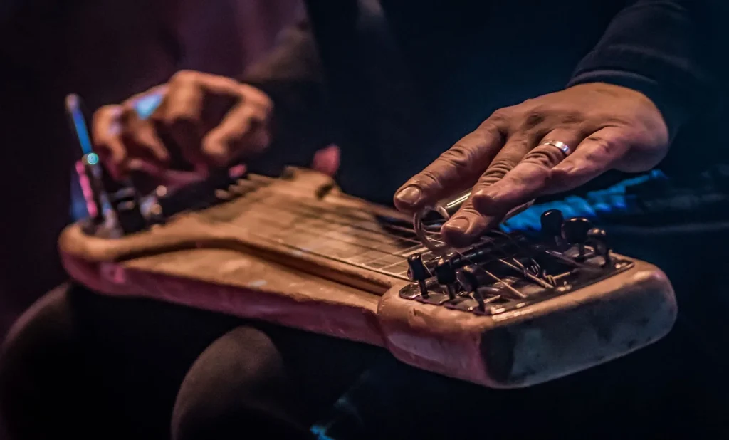 Which artists play the kalimba?