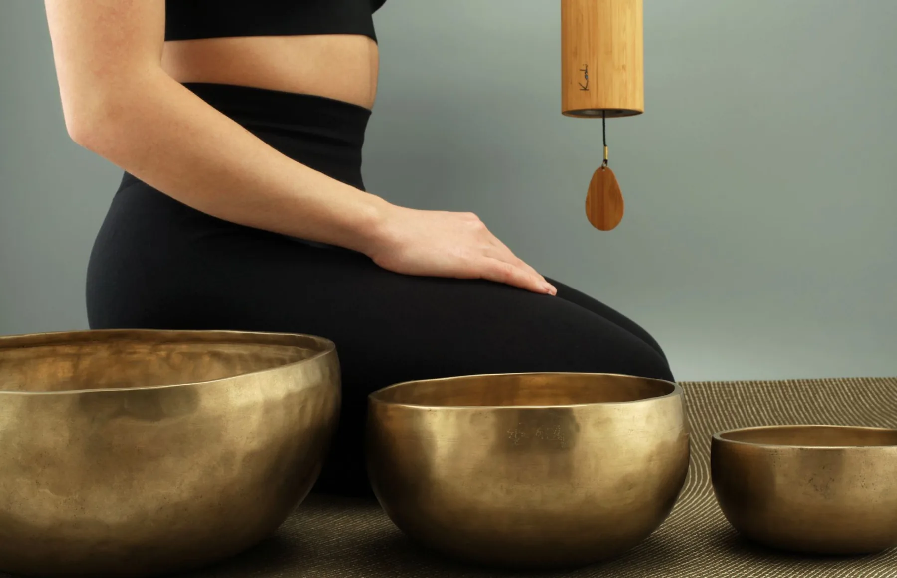 Tibetan singing bowl meditation with mallet Tibetan singing bowl meditation with mallet
