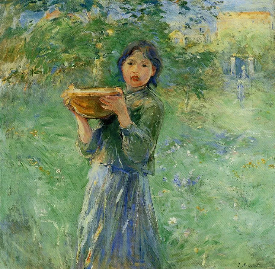 woman holding an antique bowl woman holding an antique bowl
