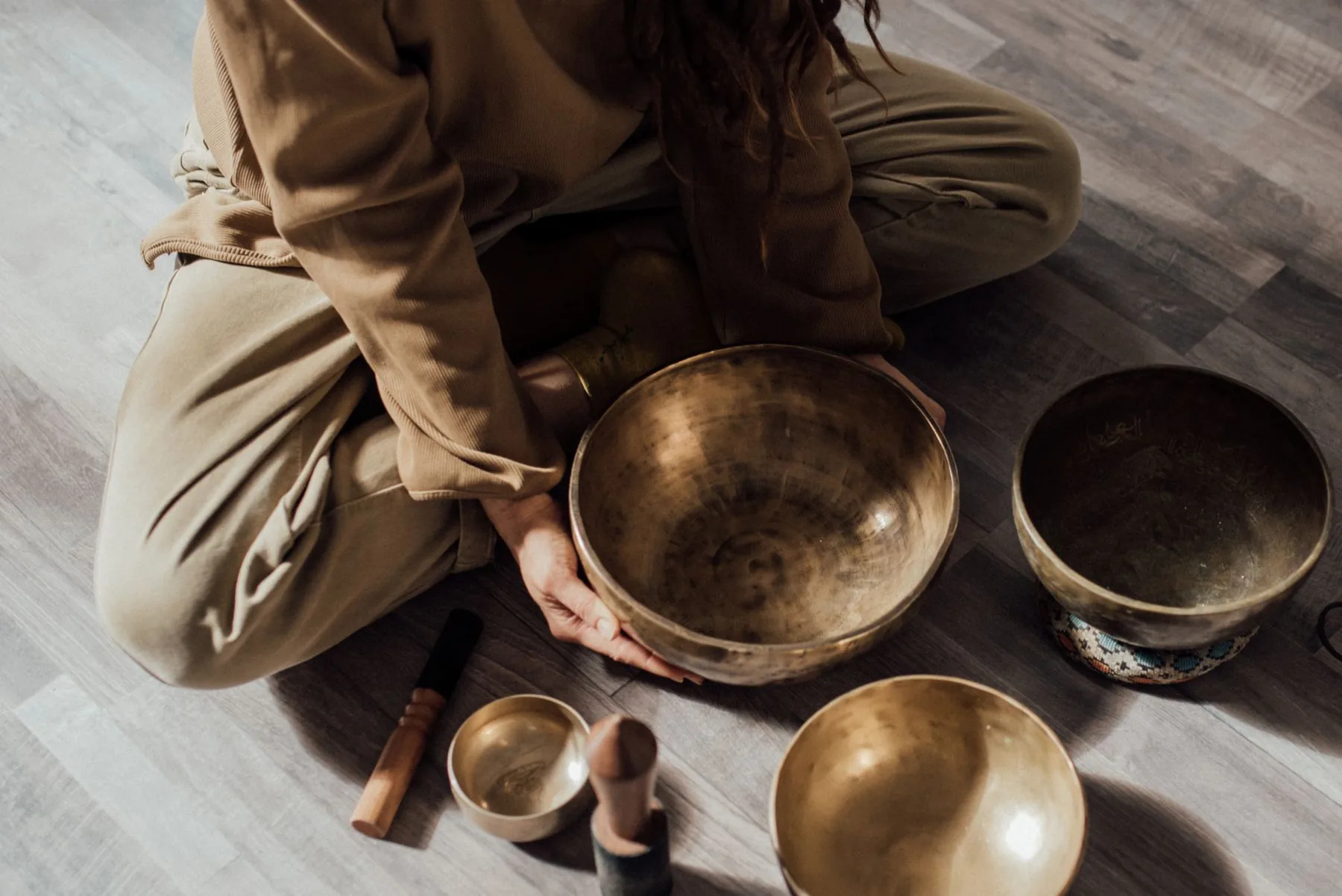 Séance de bols tibétains thérapeutiques