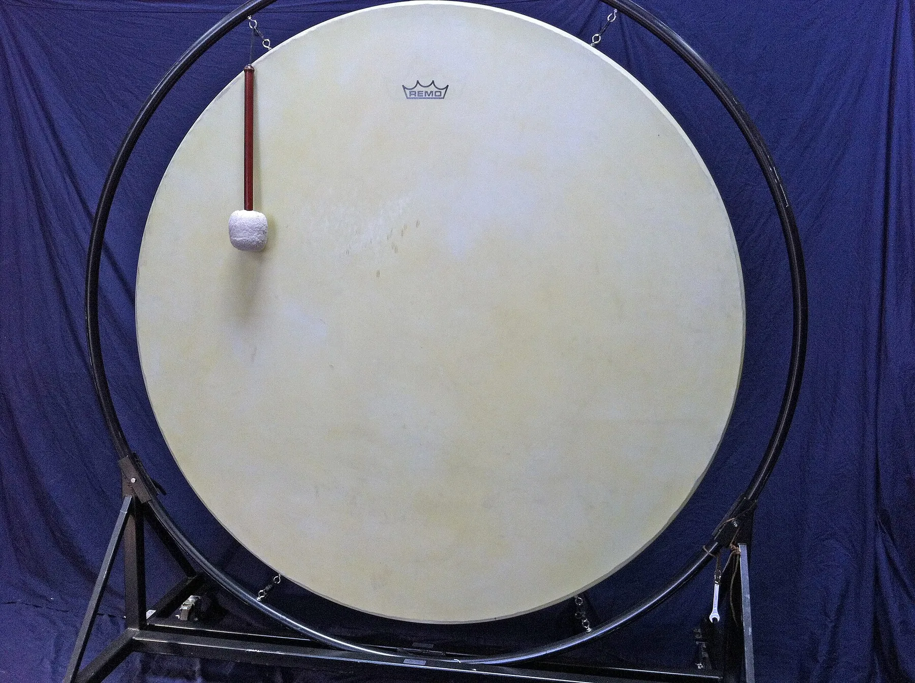 large drum on a metal frame large drum on a metal frame