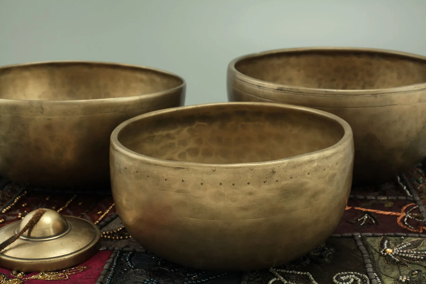 Tibetan bowls for meditative relaxation Tibetan bowls for meditative relaxation