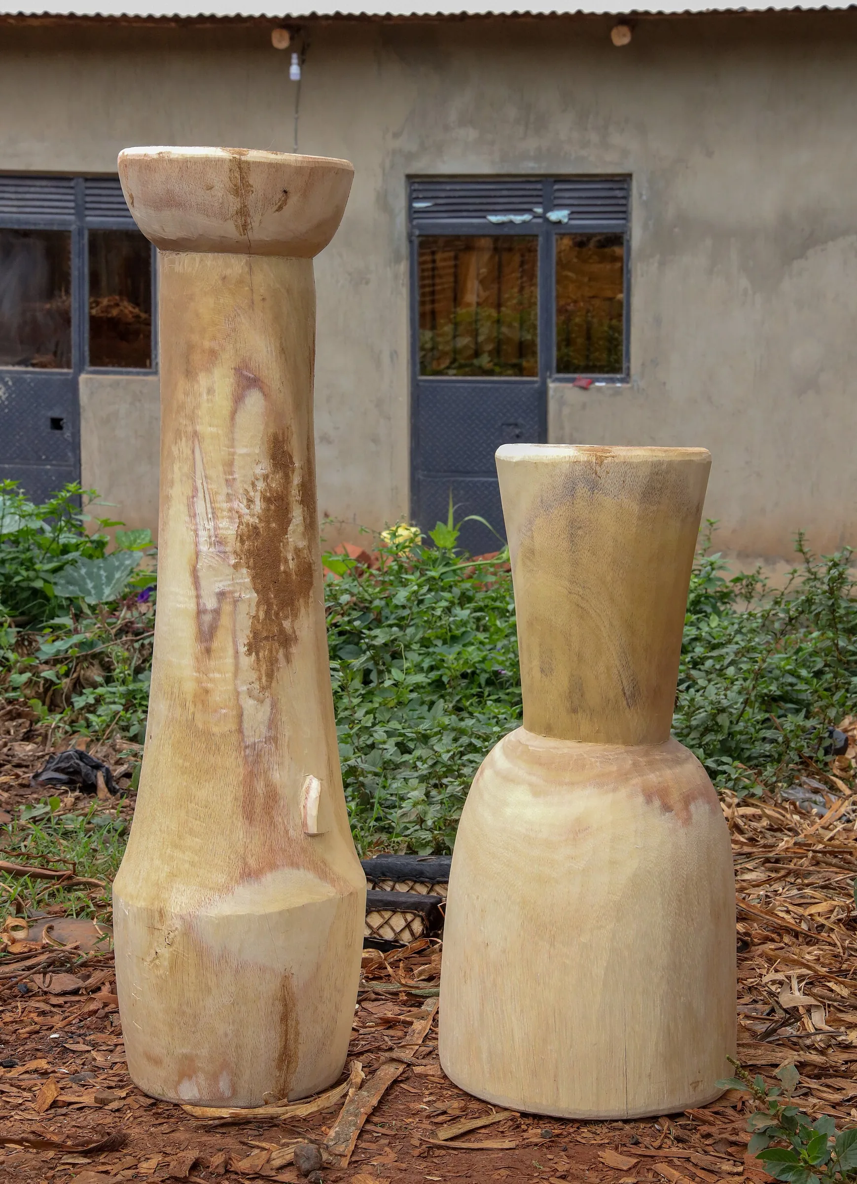 handcrafted African wooden drums handcrafted African wooden drums