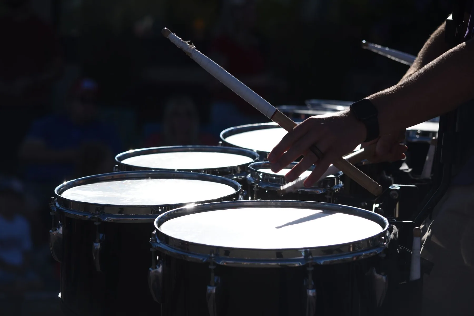 Outdoor percussion with sticks Outdoor percussion with sticks