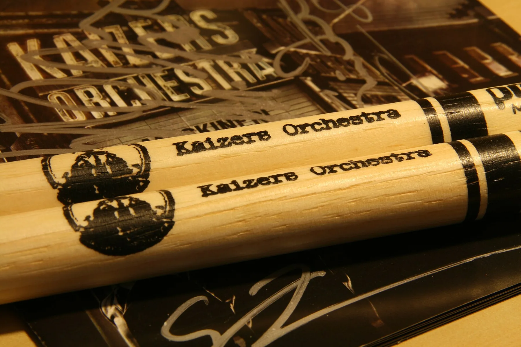 Percussion mallets in close-up Percussion mallets in close-up