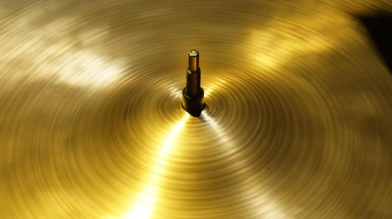 golden cymbal in motion golden cymbal in motion