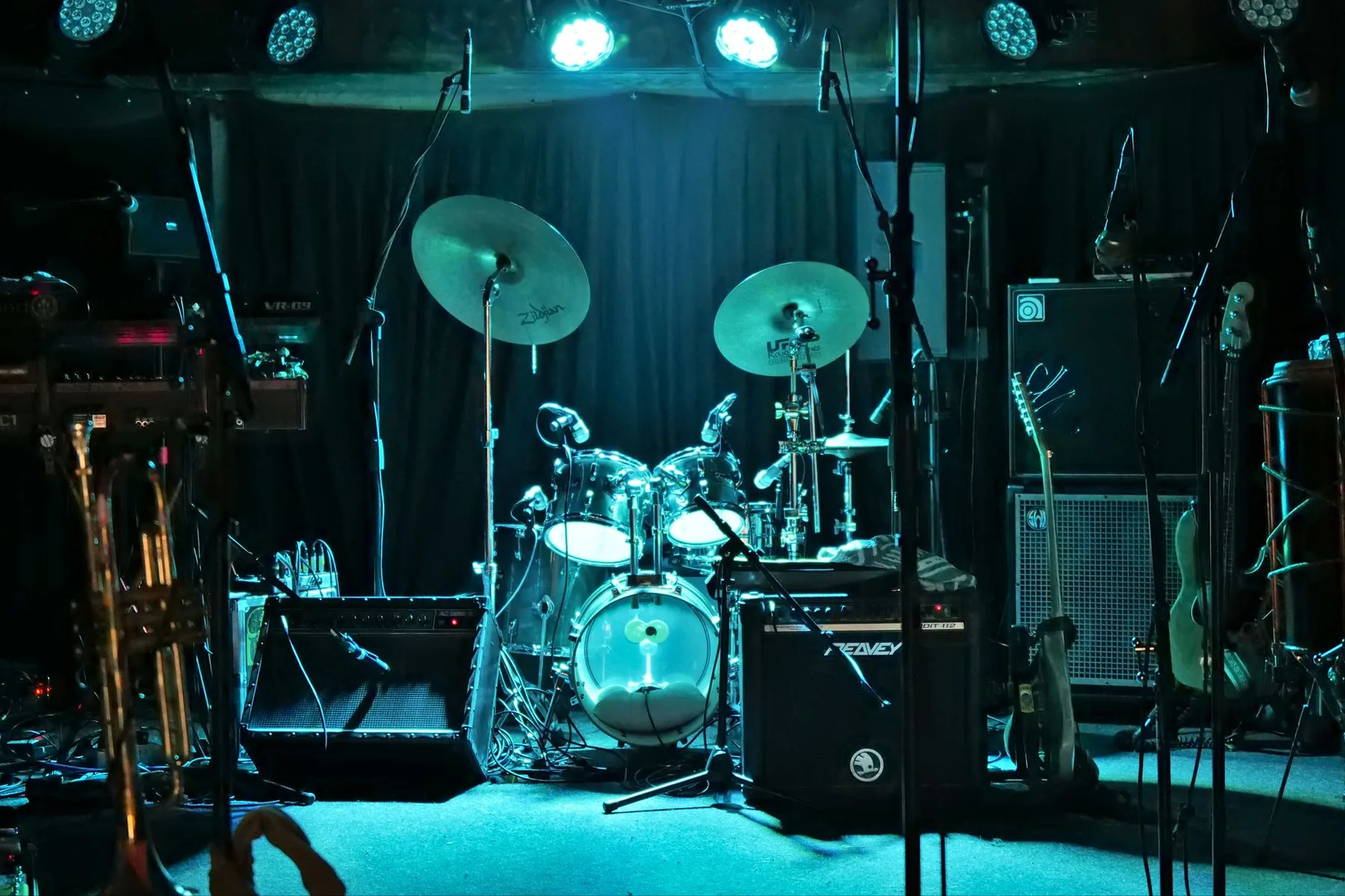 Stage drums for musical practice